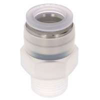 Đầu Nối Nhanh Khí Nén Dạng Thẳng Thân Lục Giác Ren Ngoài Pisco PPC1/2-03-F