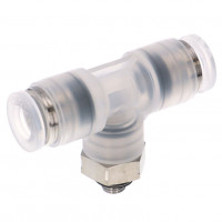 Đầu Nối Nhanh Khí Nén Dạng Chữ T Ren Ngoài Pisco PPB6-M5SUS