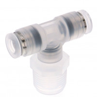 Đầu Nối Nhanh Khí Nén Dạng Chữ T Ren Ngoài Pisco PPB6-03-C