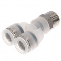 Đầu Nối Nhanh Khí Nén Dạng Chữ Y Ren Ngoài Pisco PPX1/2-04SUS-F