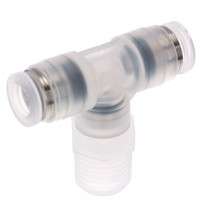 Đầu Nối Nhanh Khí Nén Dạng Chữ T Ren Ngoài Pisco PPB1/4-02