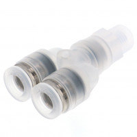 Đầu Nối Nhanh Khí Nén Dạng Chữ Y Ren Ngoài Pisco PPX1/4-01