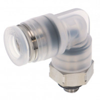 Đầu Nối Nhanh Khí Nén Dạng Cong 90° Ren Ngoài Pisco PPL1/4-M5SUS-UC