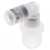 Đầu Nối Nhanh Khí Nén Dạng Cong 90° Ren Ngoài Pisco PPL4-02-UC