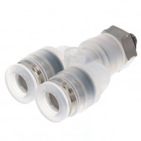 Đầu Nối Nhanh Khí Nén Dạng Chữ Y Ren Ngoài Pisco PPX1/4-M5SUS