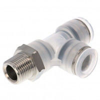 Đầu Nối Nhanh Khí Nén Dạng Chữ T Ren Ngoài Pisco PPD12-03SUS-F