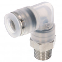 Đầu Nối Nhanh Khí Nén Dạng Cong 90° Ren Ngoài Pisco PPL3/8-02SUS