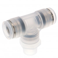 Đầu Nối Nhanh Khí Nén Dạng Chữ T Ren Ngoài Pisco PPB12-03