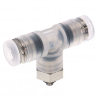 Đầu Nối Nhanh Khí Nén Dạng Chữ T Ren Ngoài Pisco PPB4-M3SUS-F