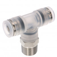 Đầu Nối Nhanh Khí Nén Dạng Chữ T Ren Ngoài Pisco PPB3/8-03SUS