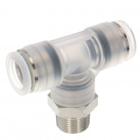 Đầu Nối Nhanh Khí Nén Dạng Chữ T Ren Ngoài Pisco PPB1/2-03SUS