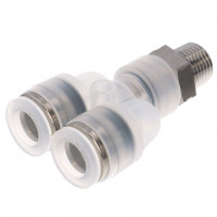 Đầu Nối Nhanh Khí Nén Dạng Chữ Y Ren Ngoài Pisco PPX3/8-02SUS