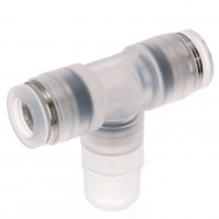 Đầu Nối Nhanh Khí Nén Dạng Chữ T Ren Ngoài Pisco PPB8-02-C