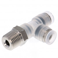 Đầu Nối Nhanh Khí Nén Dạng Chữ T Ren Ngoài Pisco PPD1/4-02SUS