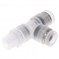 Đầu Nối Nhanh Khí Nén Dạng Chữ T Ren Ngoài Pisco PPD1/4-01-HN