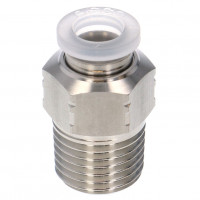 Đầu Nối Nhanh Khí Nén Dạng Thẳng Thân Lục Giác Ren Ngoài Pisco PPC1/4-02SUS-C