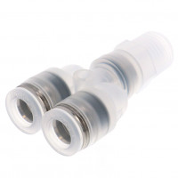 Đầu Nối Nhanh Khí Nén Dạng Chữ Y Ren Ngoài Pisco PPX8-02-C