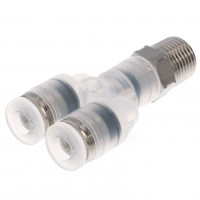 Đầu Nối Nhanh Khí Nén Dạng Chữ Y Ren Ngoài Pisco PPX4-01SUS-C