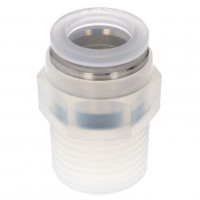 Đầu Nối Nhanh Khí Nén Dạng Thẳng Thân Lục Giác Ren Ngoài Pisco PPC1/2-04