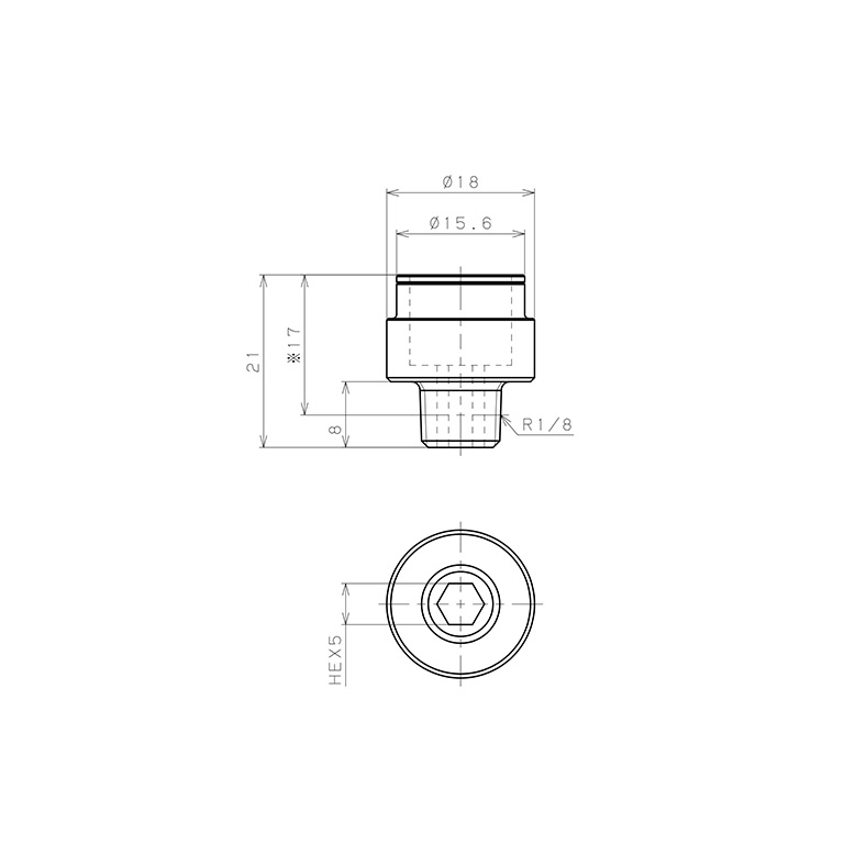 Chân Ren Socket Kết Nối Thân Đầu Nối Nhanh Ống Dẫn Điều Khiển Nhiệt Độ Khuôn Đúc Pisco AK10-01S_drawing