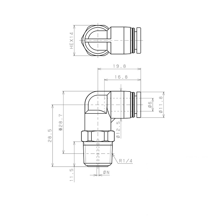 Van Lưu Lượng Cố Định Pisco JKL6-02B0.9_drawing