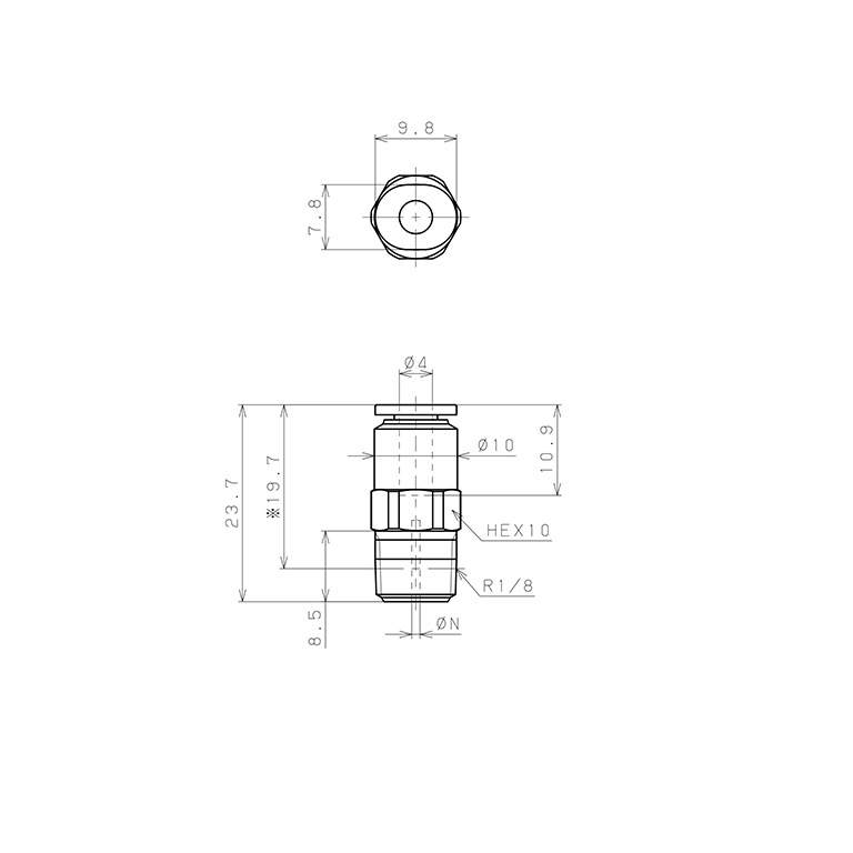 Van Lưu Lượng Cố Định Pisco JKC4-01B1.1_drawing