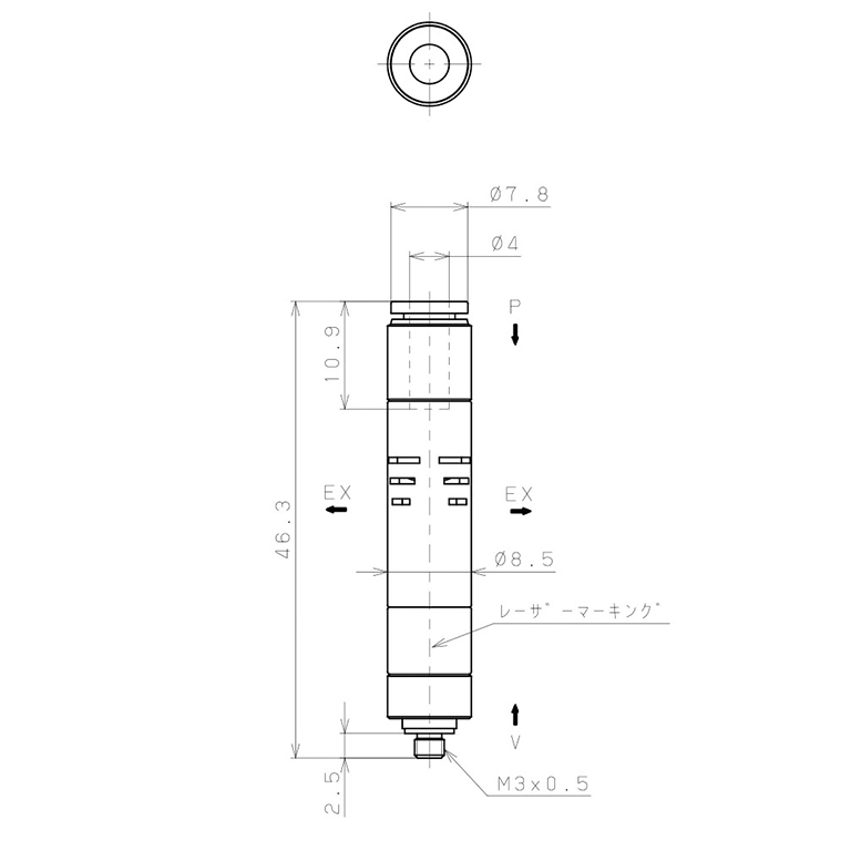 Bộ Tạo Chân Không Dòng VUM Pisco VUMH03-M34_drawing