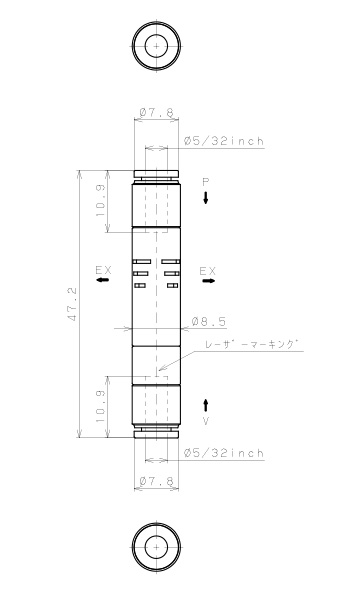 Bộ Tạo Chân Không Dòng VUM Pisco VUME05-5/32-5/32_drawing