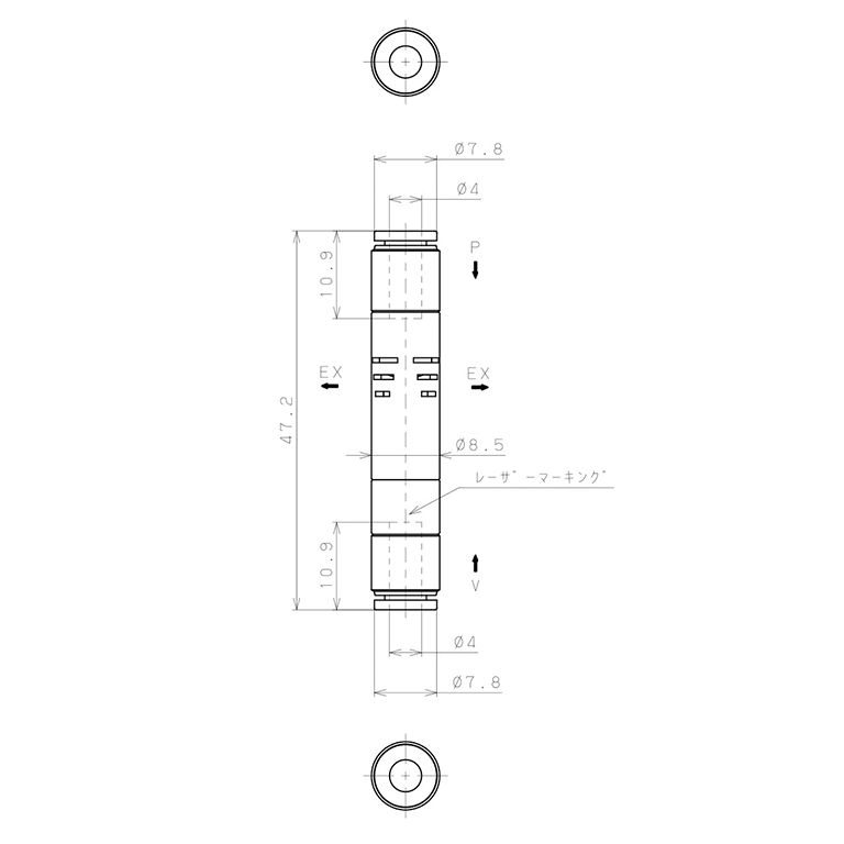 Bộ Tạo Chân Không Dòng VUM Pisco VUME04-44_drawing