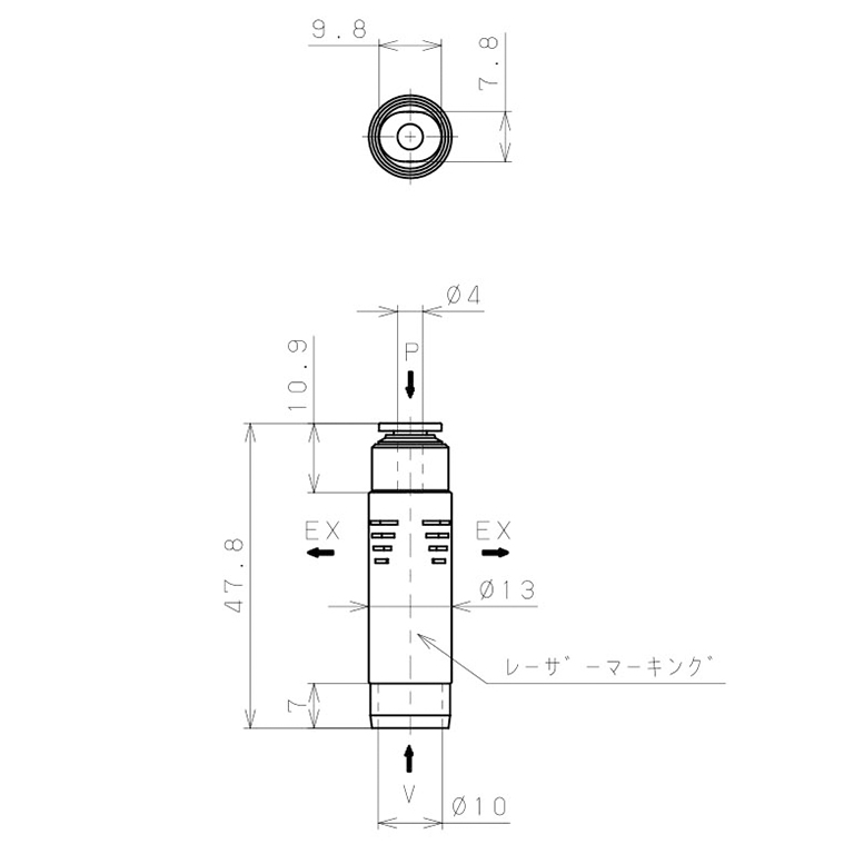 Bộ Tạo Chân Không Dòng VU Pisco VUL07-4A_drawing