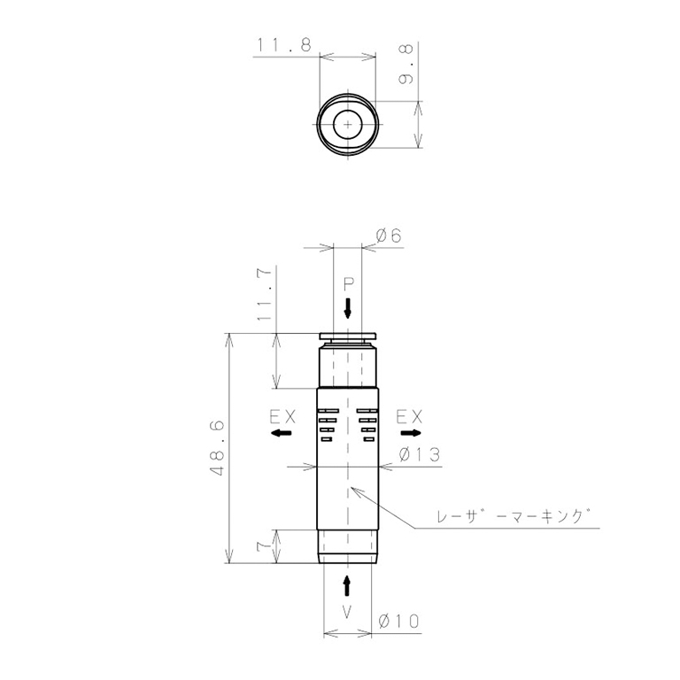 Bộ Tạo Chân Không Dòng VU Pisco VUL07-6A_drawing