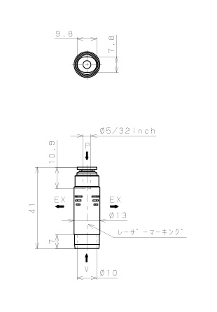 Bộ Tạo Chân Không Dòng VU Pisco VUH05-5/32A_drawing