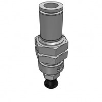 Bộ Nấm Hút Chân Không Và Giá Đỡ, Cao Su Nitrile (NBR), O.D 8 mm, Pisco VPC8-3RN-6J
