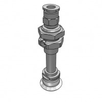 Bộ Nấm Hút Chân Không Và Giá Đỡ, Silicone, O.D 20 mm, Pisco VPOC20-20RS-6J