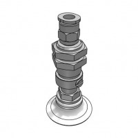 Bộ Nấm Hút Chân Không Và Giá Đỡ, Silicone, O.D 30 mm, Pisco VPC30-6RS-6J