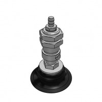 Bộ Nấm Hút Chân Không Và Giá Đỡ, Cao Su Nitrile (NBR), O.D 40 mm, Pisco VPC40-6RN-6B