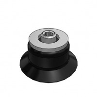 Bộ Nấm Hút Chân Không Có Vít Ren, Cao Su Nitrile (NBR), O.D 25 mm, Pisco VP25RN-M6