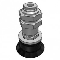 Bộ Nấm Hút Chân Không Và Giá Đỡ, Cao Su Nitrile (NBR), O.D 20 mm, Pisco VPMA20RN-4J