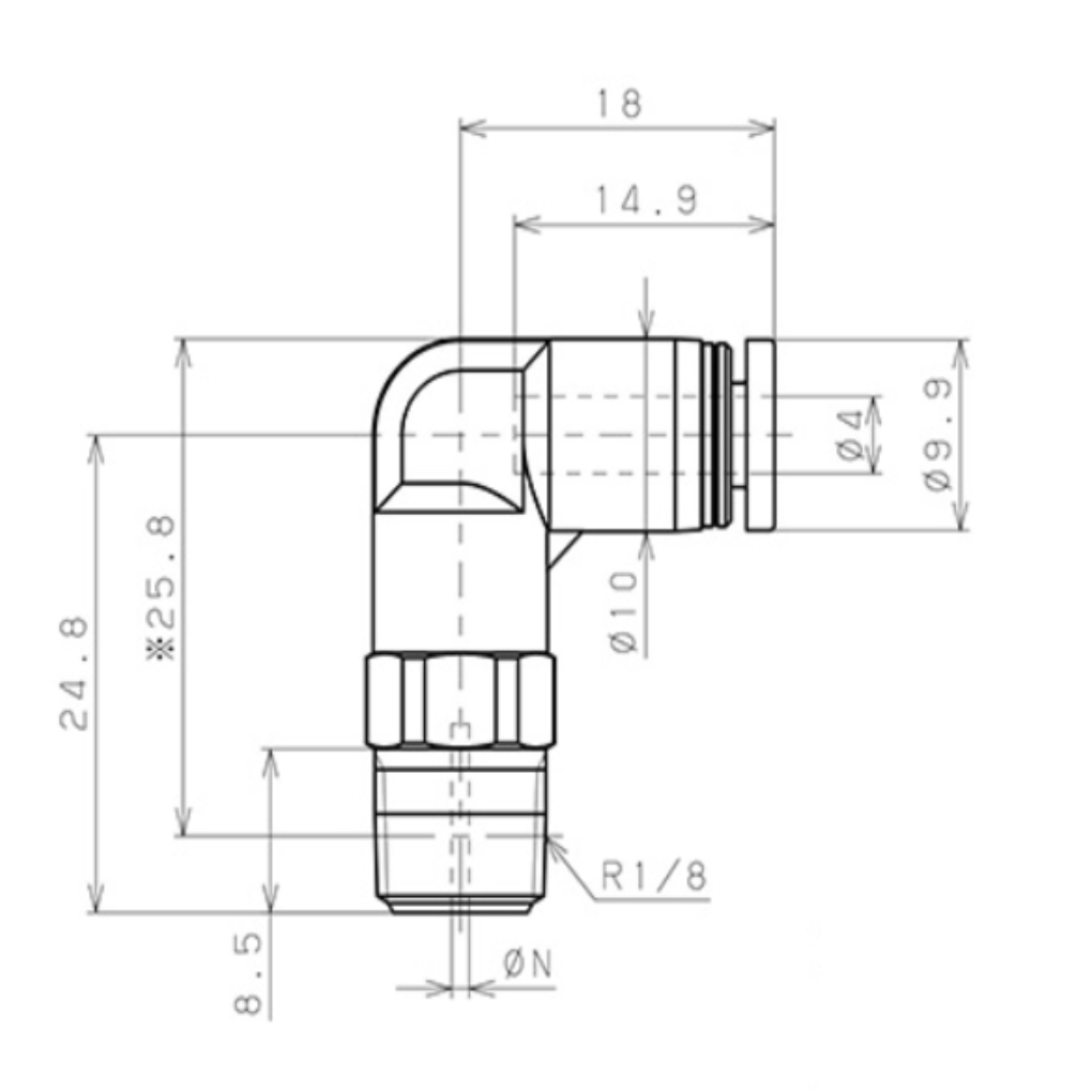 Van Lưu Lượng Cố Định Pisco JKL5/32-N1BU0.4_drawing