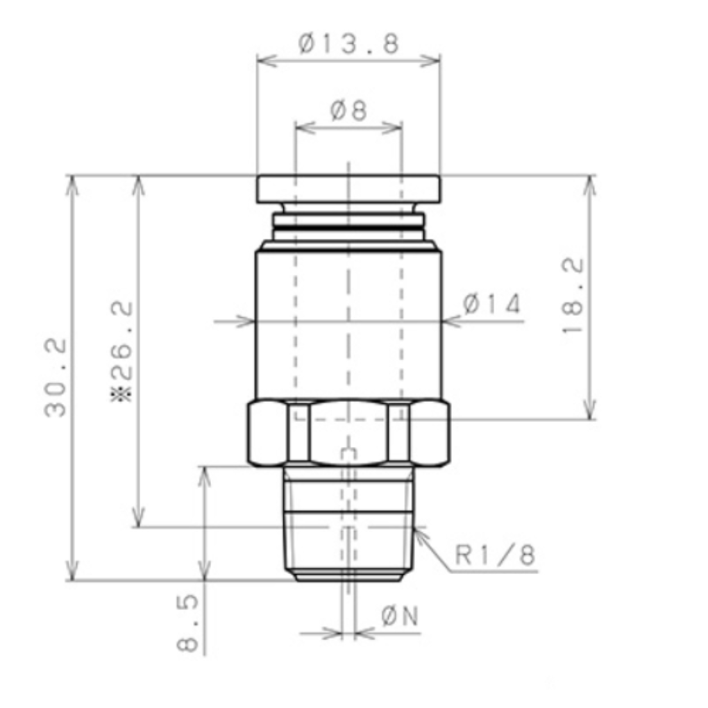 Van Lưu Lượng Cố Định Pisco JKC5/32-N1AU1.0_drawing