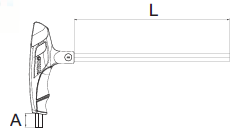 Chìa Lục Giác Cầm Tay Chữ T 2.0mm SATA 83305_drawing