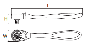 Cần Siết Lực Tự Động 1/2In SATA 13970_drawing