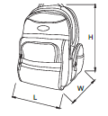 Balo Chứa Dụng Cụ Cao Cấp 18In SATA 95198_drawing