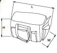 Túi Đựng Đồ Nghề Cao Cấp 16In SATA 95185_drawing