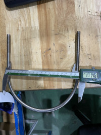 Cùm U Inox 304 DN150 M10x168-202mm