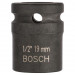 Đầu tuýp 1/2inch, đầu 19, L=44mm Bosch 1608552021