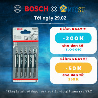 Bộ 5 lưỡi cưa lọng cho gỗ T 111 C Bosch 2608630033