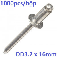 Rivet Nhôm OD3.2x16mm (995-1000pcs)