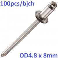 Rivet Inox 304 OD4.8x8mm (100pcs)