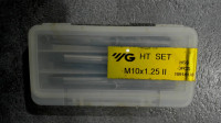 Bộ 3 taro tay YG1 màu trắng HSS M10 × 1.25